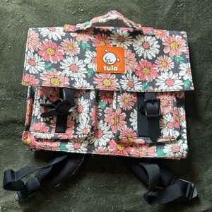 Tula Kids Floral Backpack - Pink, Green, Black
